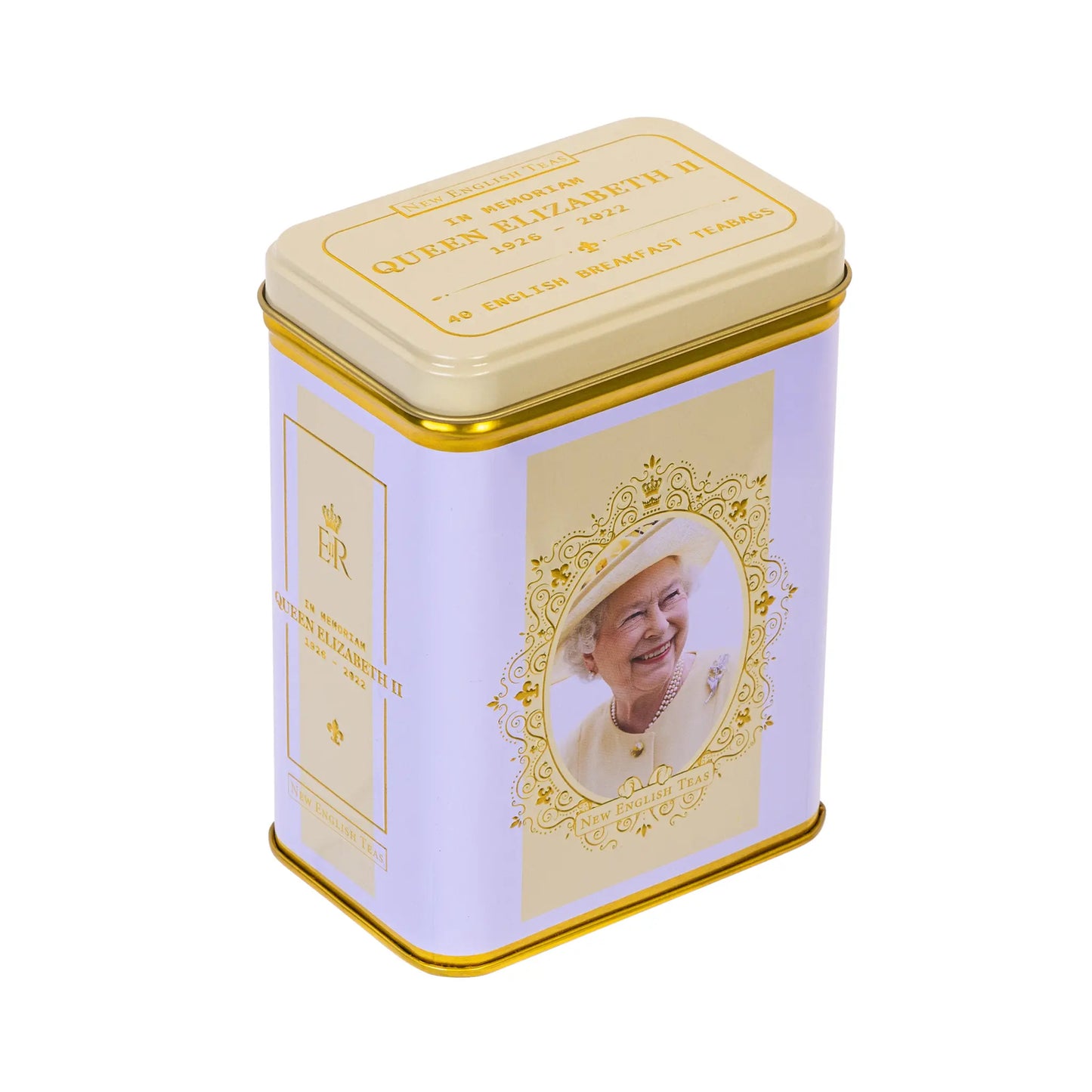 N.E.T QUEEN ELIZABETH TEA TIN - ENGLISH BREAKFAST 40 TEA BAGS