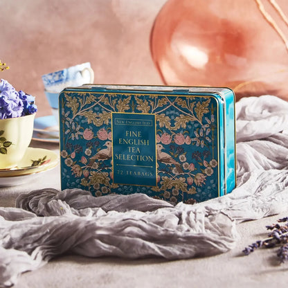 N.E.T SONG THRUSH TEA SELECTION GIFT TIN - 72 TEA BAGS