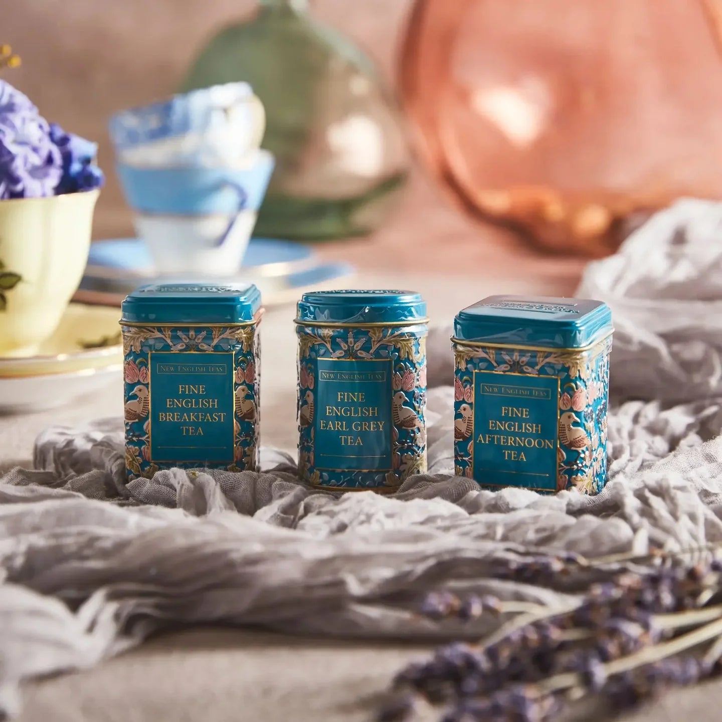 N.E.T SONG THRUSH 3 MINI TEA TINS - LOOSE TEA