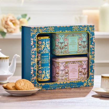 N.E.T SONG THRUSH TEA & BISCUIT GIFT SET