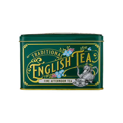 N.E.T VINTAGE VICTORIAN DARK GREEN TIN - AFTERNOON TEA 40 TEA BAGS