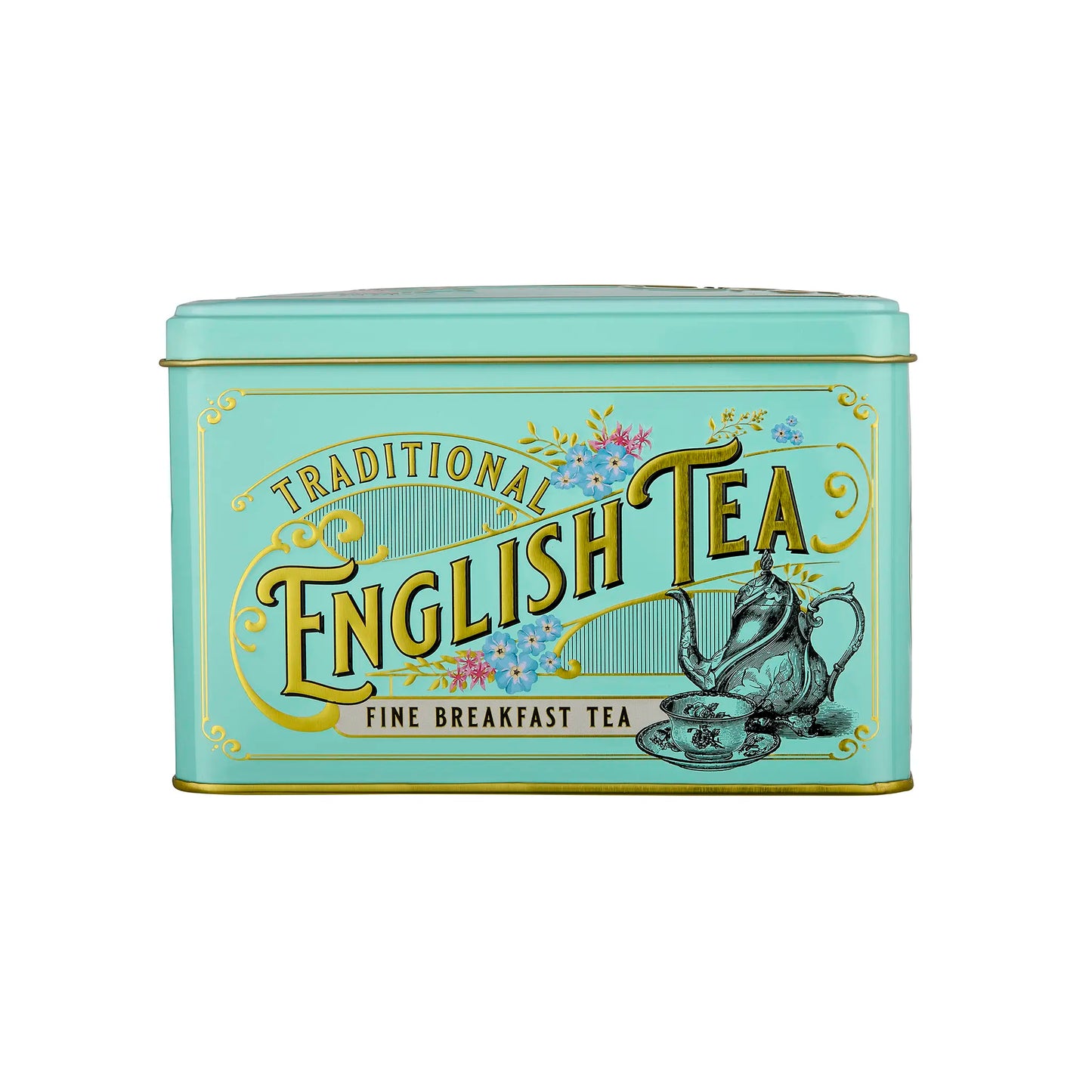 N.E.T VINTAGE VICTORIAN MINT GREEN TIN - ENGLISH BREAKFAST 40 TEA BAGS