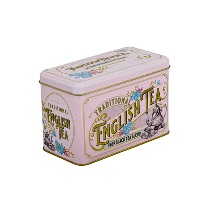 N.E.T VINTAGE VICTORIAN PINK TIN - SIGNATURE BLEND 40 TEA BAGS