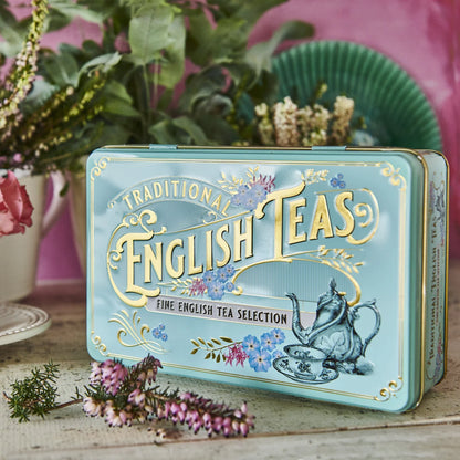 N.E.T VINTAGE VICTORIAN TEA SELECTION GIFT TIN - 72 TEA BAGS