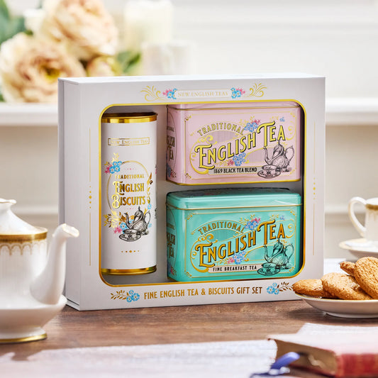 N.E.T VINTAGE VICTORIAN TEA & BISCUIT GIFT SET