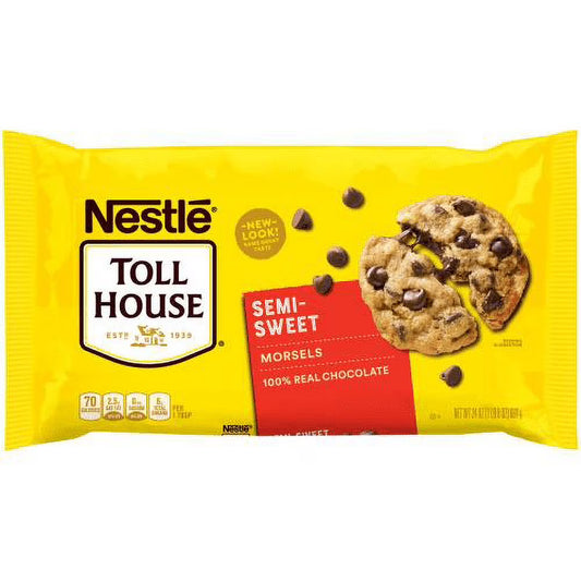 NESTLE TOLL HOUSE SEMI SWEET MORSELS CHOCOLATE CHIPS 340G