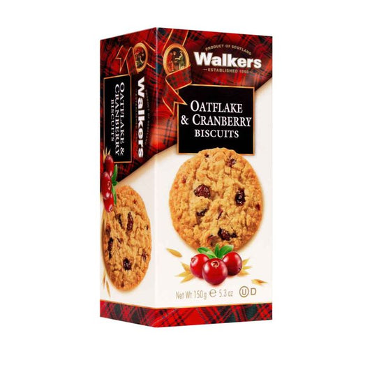 WALKERS OAT & CRANBERRY BISCUITS 150G