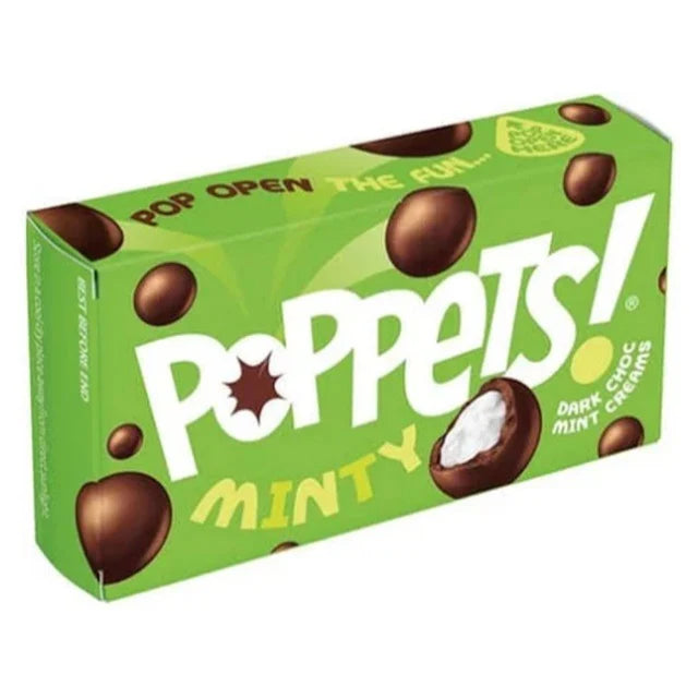 POPPETS DARK CHOCOLATE MINT CREAMS 39G