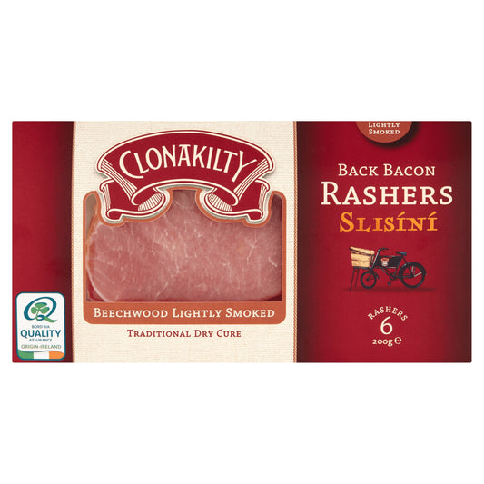 (Pick-up only) CLONAKILTY LIGHTY BEECHWOOD SMOKED BACON 200G