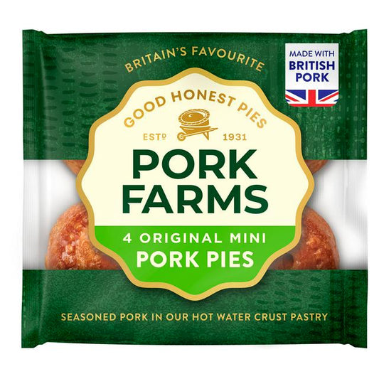 (Pick-up only) PORK PIES 4 PACK 200G