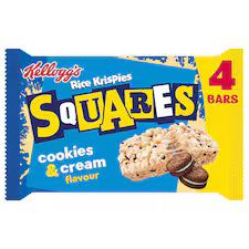 RICE KRISPIES SQUARES COOKIES & CREAM 4x34G