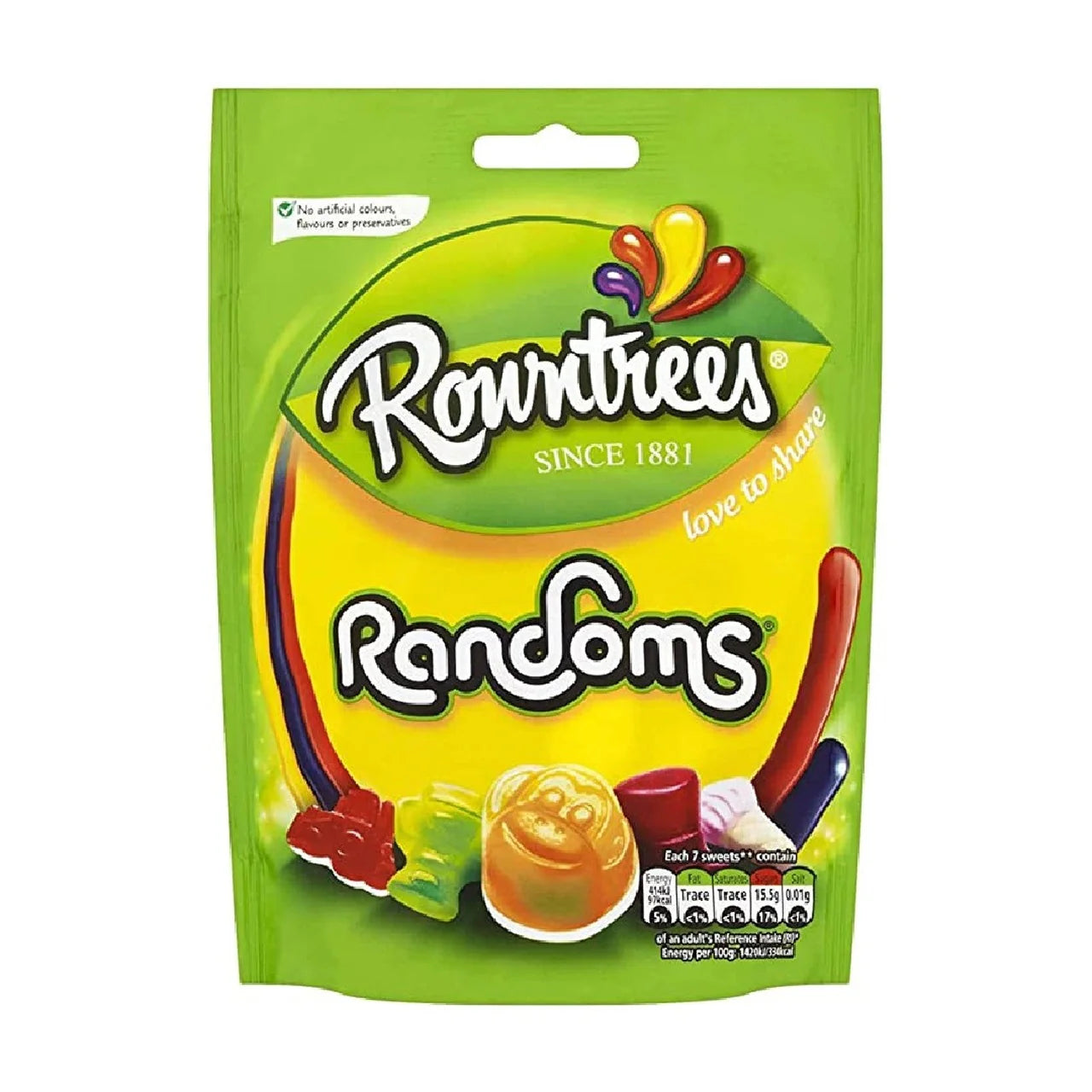 ROWNTREES RANDOMS 120G – The British Shop
