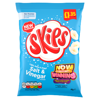 SKIPS SALT & VINEGAR 45G
