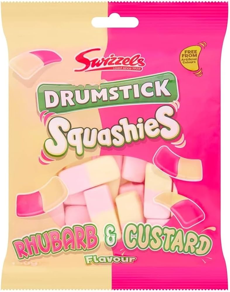 SQUASHIES RHUBARB & CUSTARD 120G