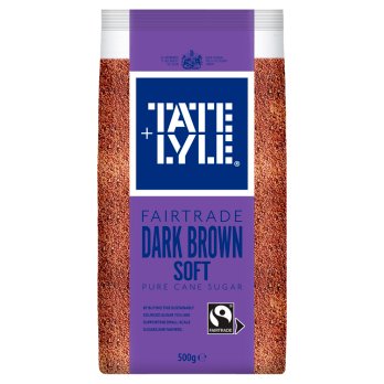TATE & LYLE DARK BROWN SOFT SUGAR 500G
