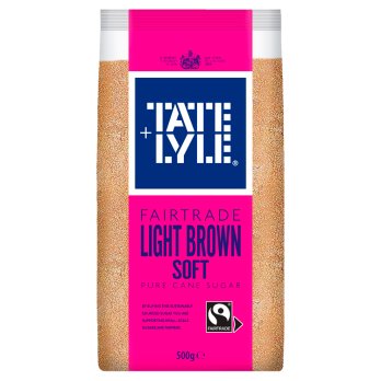 TATE & LYLE LIGHT BROWN SOFT SUGAR 500G