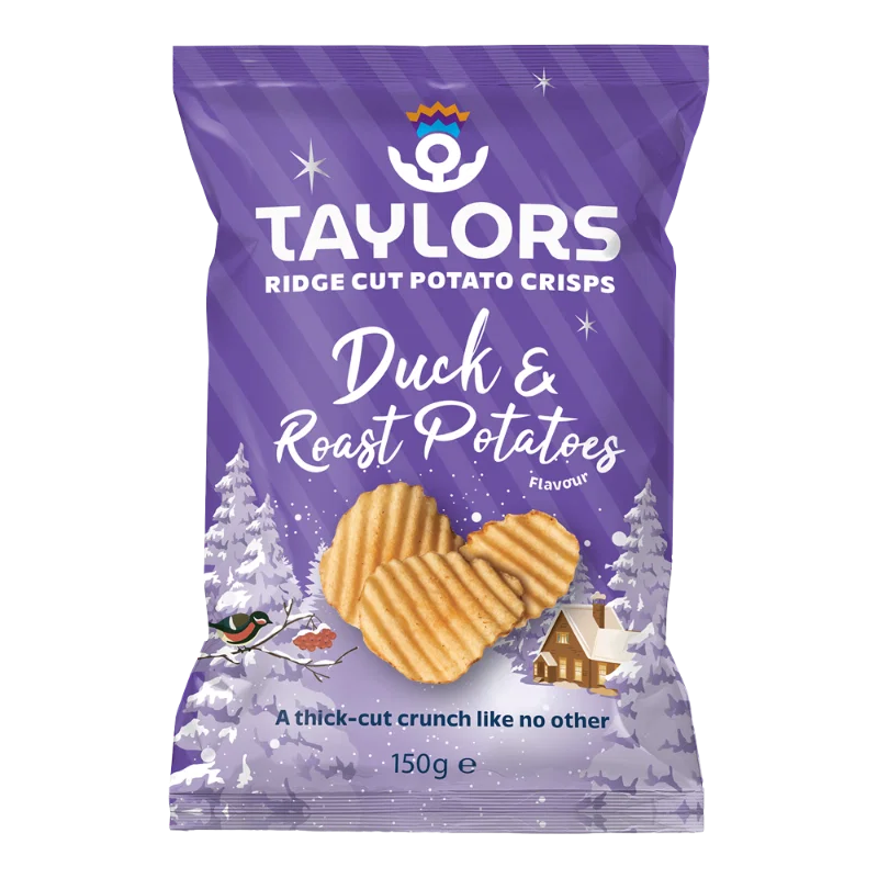 TAYLORS DUCK & ROAST POTATO CRISPS 150G