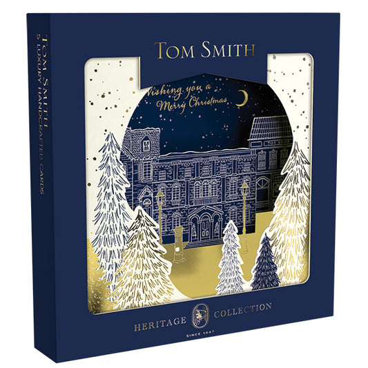 TOM SMITH CHRISTMAS CARDS HERITAGE HOMES 5 PACK