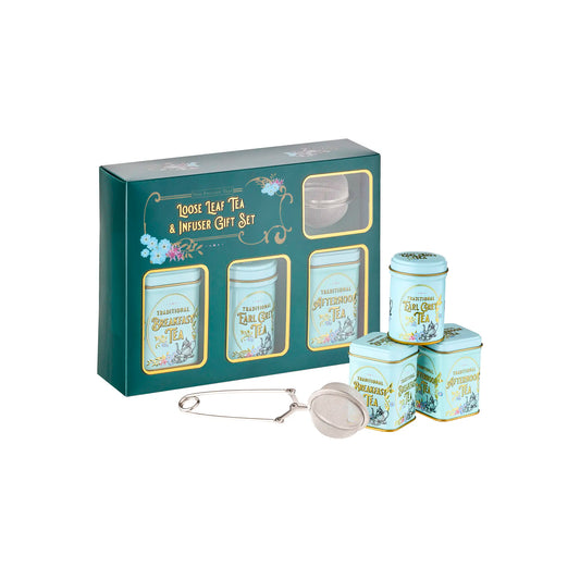 N.E.T VINTAGE VICTORIAN LOOSE TEA & INFUSER GIFT SET