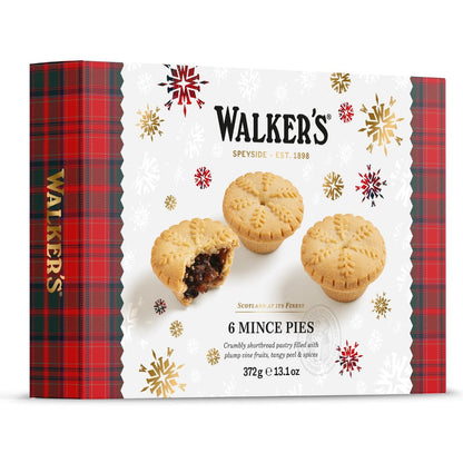 WALKERS MINCE PIES 6 PACK 372G
