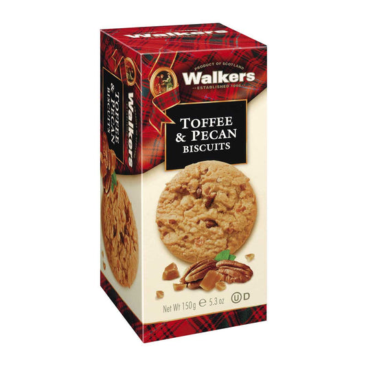 WALKERS BISCUITS TOFFEE & PECAN 150G