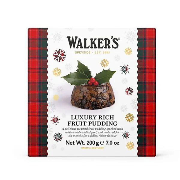 WALKERS CHRISTMAS PUDDING 200G