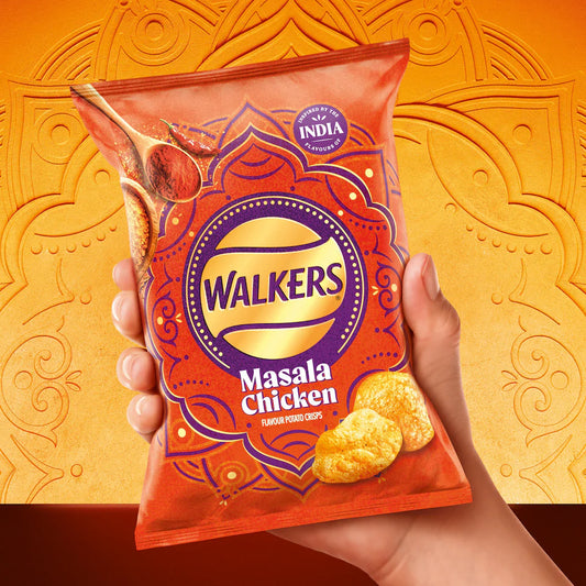 WALKERS MASALA CHICKEN CRISPS 70G