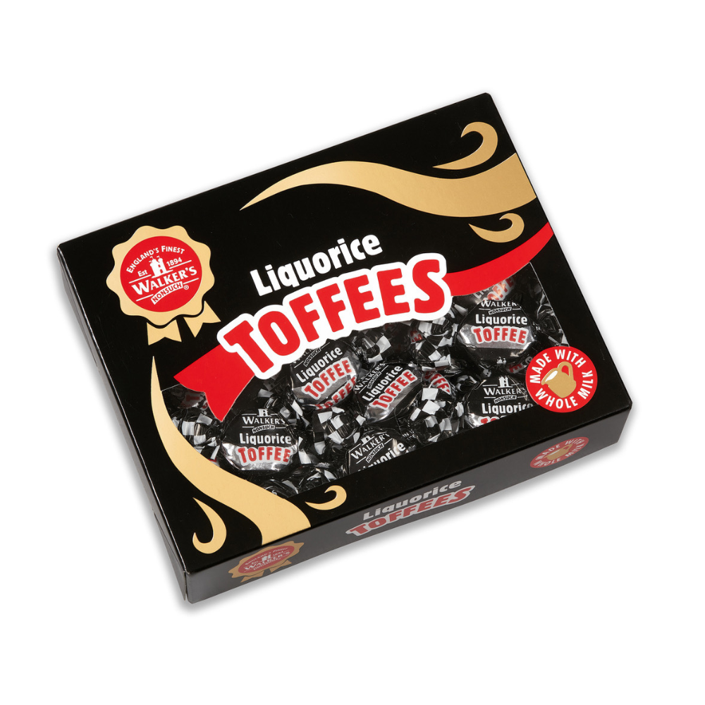 WALKERS TOFFEES LIQUORICE GIFT BOX 350G