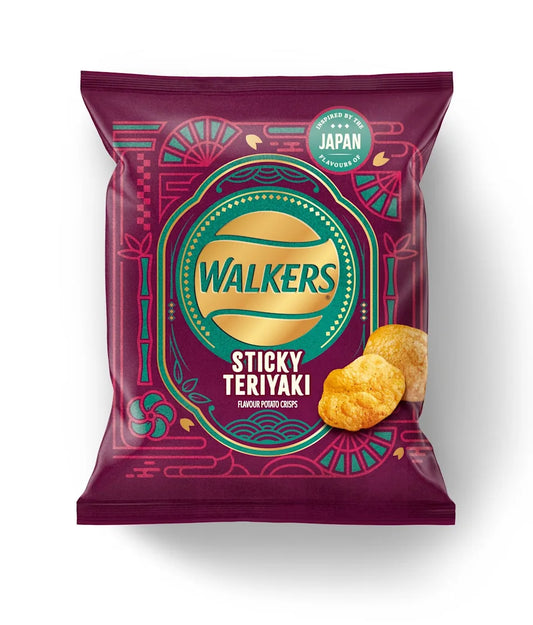 WALKERS STICKY TERIYAKI CRISPS 70G