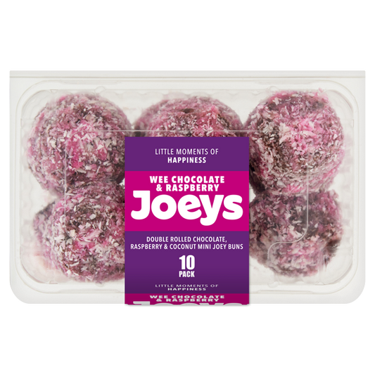 WEE JOEYS CHOCOLATE, RASPBERRY & COCONUT 10 PACK