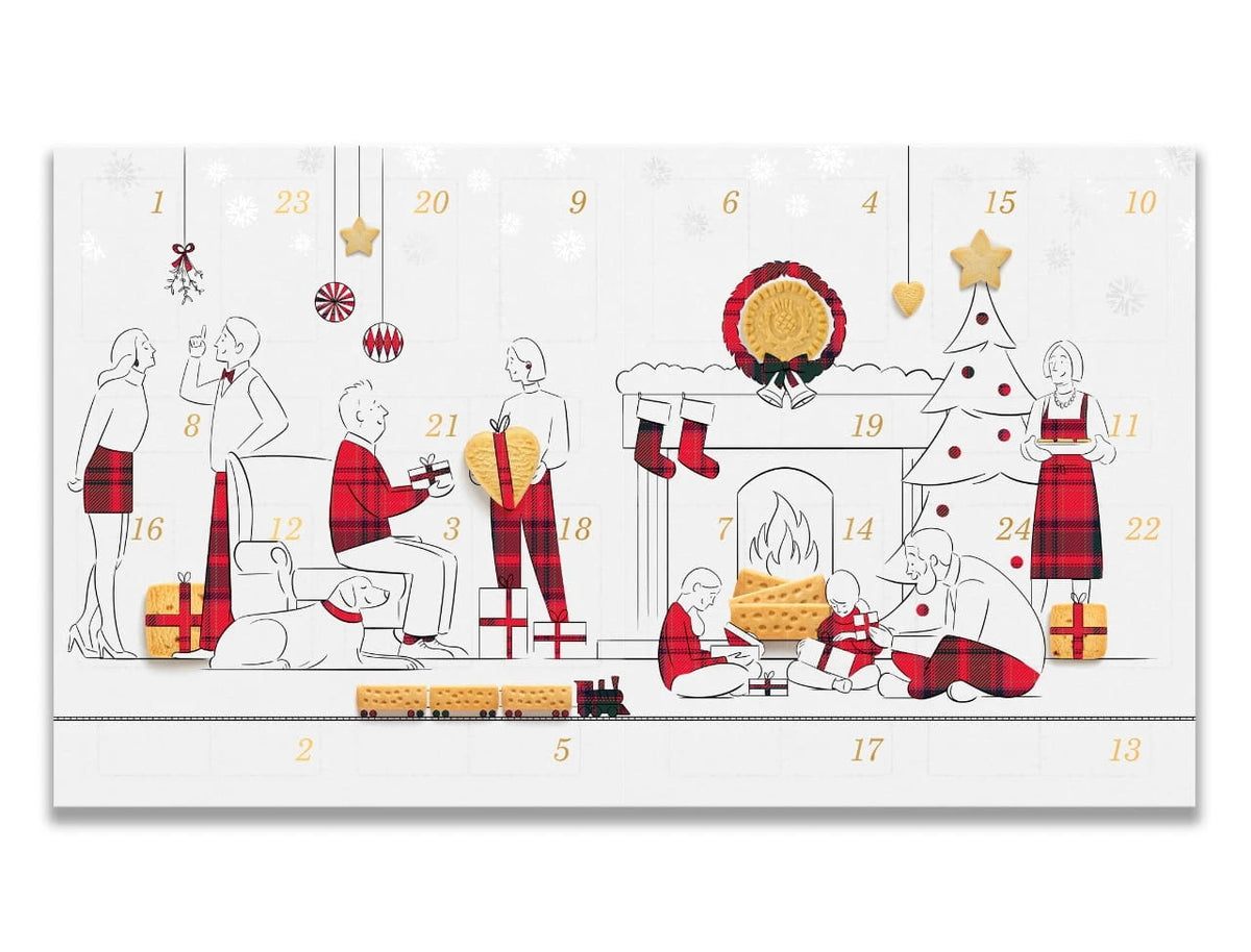 WALKERS SHORTBREAD ADVENT CALENDER 294G