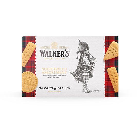 WALKERS PIPER SHORTBREAD ASSORTMENT 250G