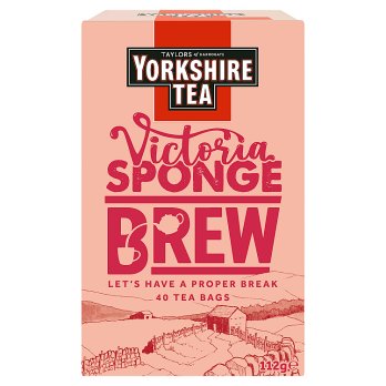 YORKSHIRE 40 VICTORIA SPONGE BREW TEA BAGS 112G