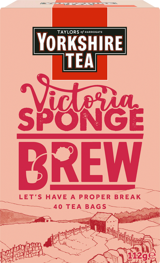 YORKSHIRE 40 VICTORIA SPONGE BREW TEA BAGS 112G