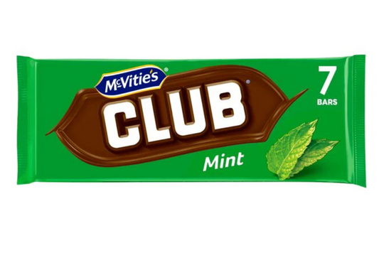 MCVITIES MINT CLUB 7 PACK 154G