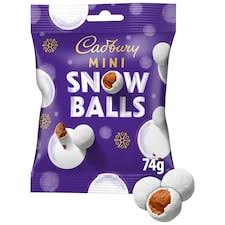 CADBURY MINI SNOWBALLS 74G